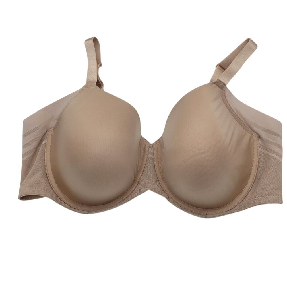Paramour Marvelous Side Tan Smoothing Full Coverage Underwire T-Shirt Bra SZ 42D
